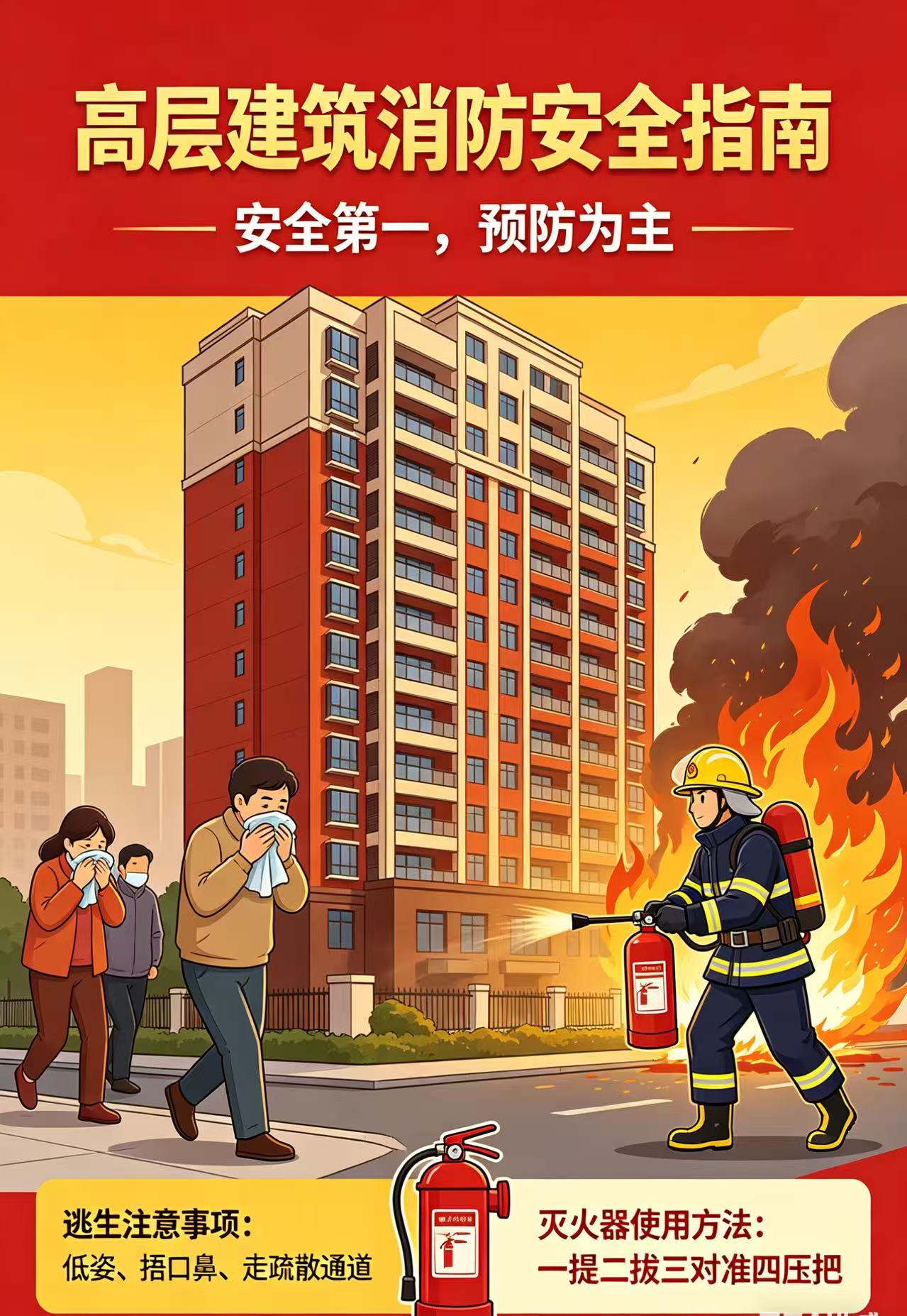 凯恒消防|高层建筑火灾风险防范与应急疏散要点