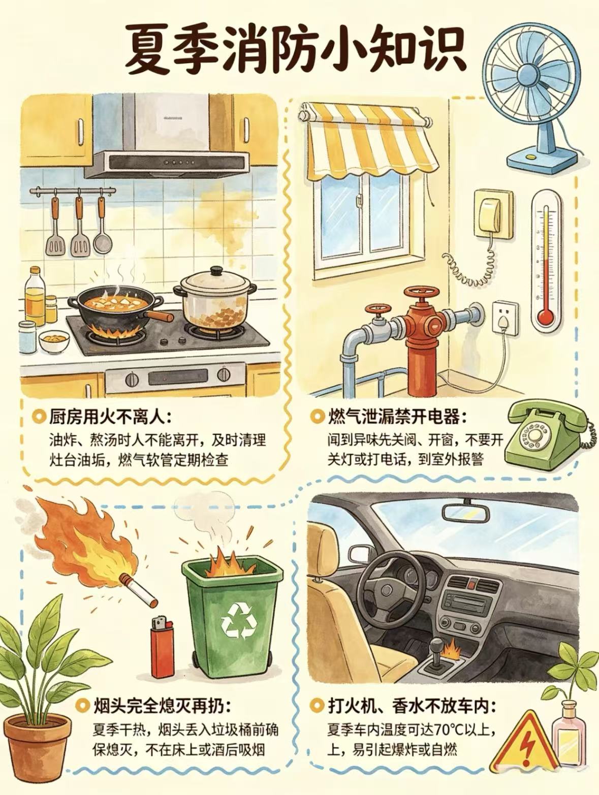 夏季高温，这些消防隐患请自查